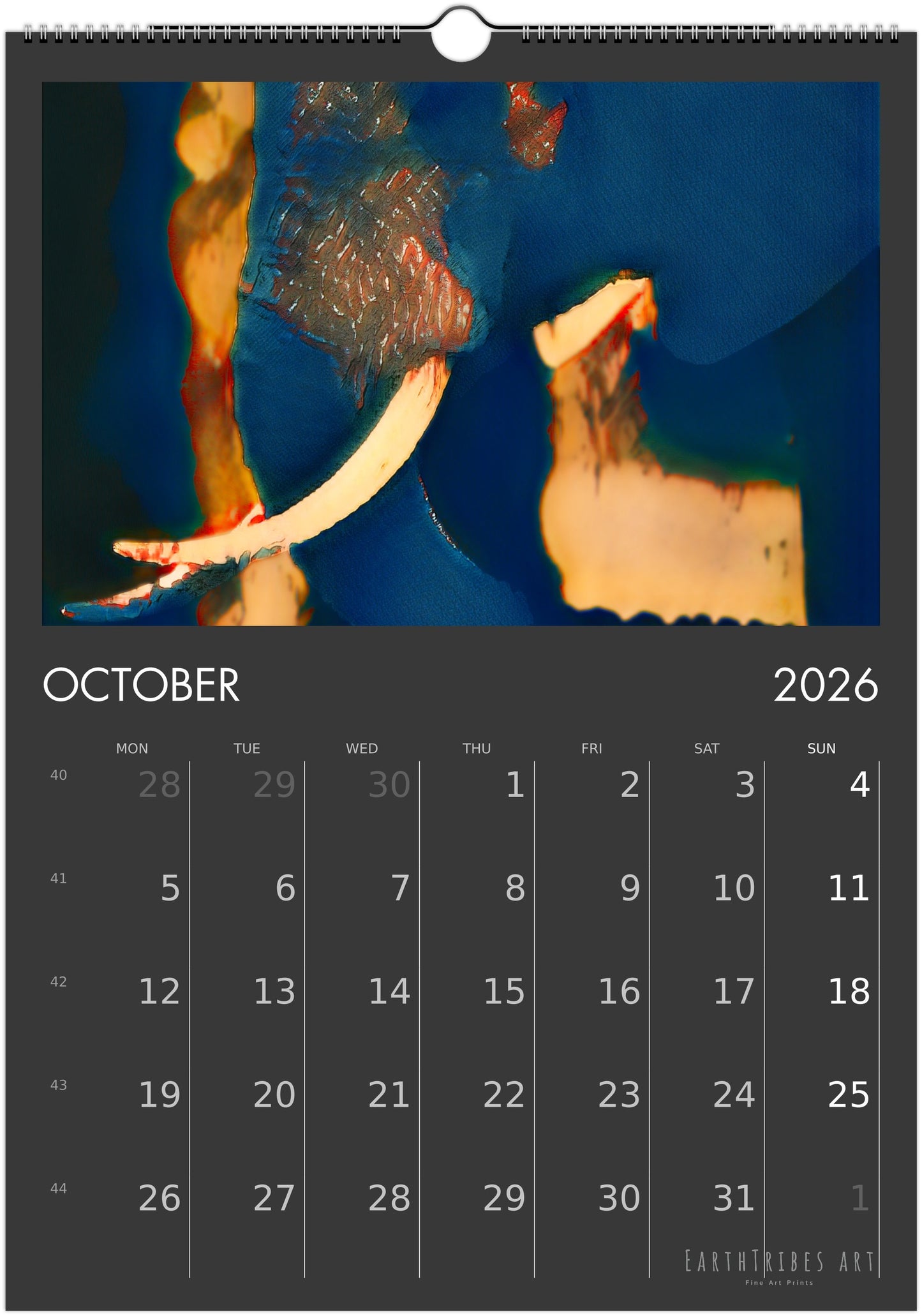 2026 Calendar - Soul of The Elephants