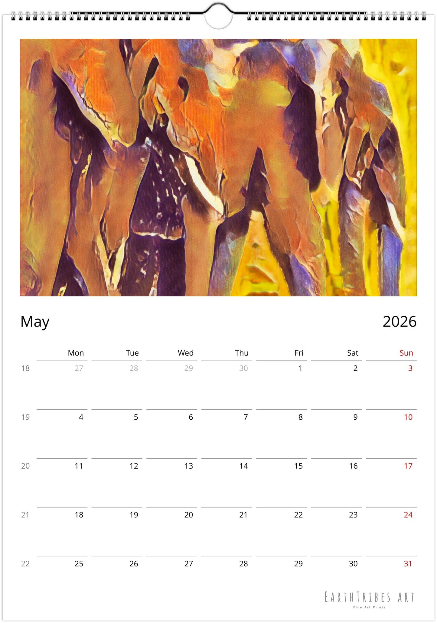 2026 Calendar - Soul of The Elephants