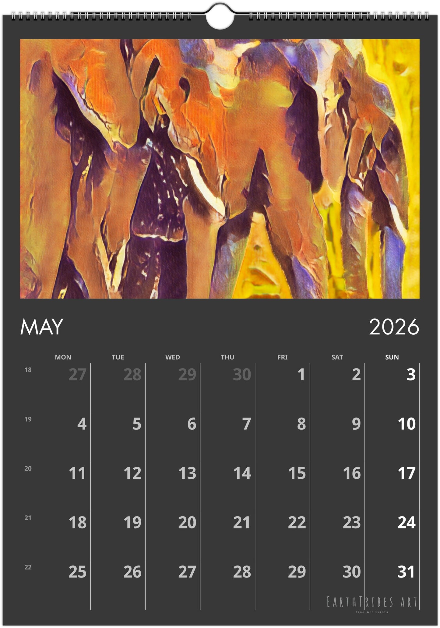 2026 Calendar - Soul of The Elephants